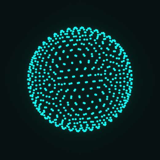 Point Burst rendered in Blender 5.2, Signal Dusk