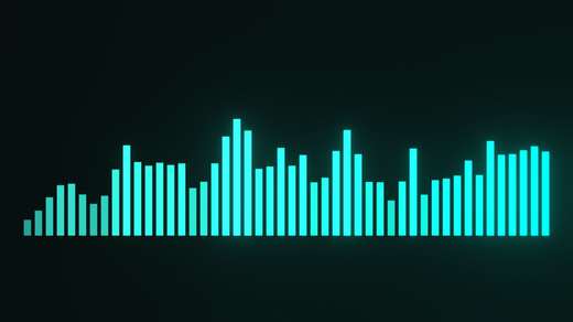 Audio-Reactive Bars rendered in Blender 5.2, Signal Dusk