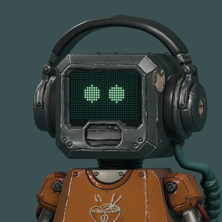 B3BOP bot LED face screen loop: blink, dissolve to happy, to love, back to neutral