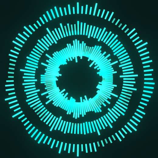 Frequency Mandala rendered in Blender 5.2, Signal Dusk