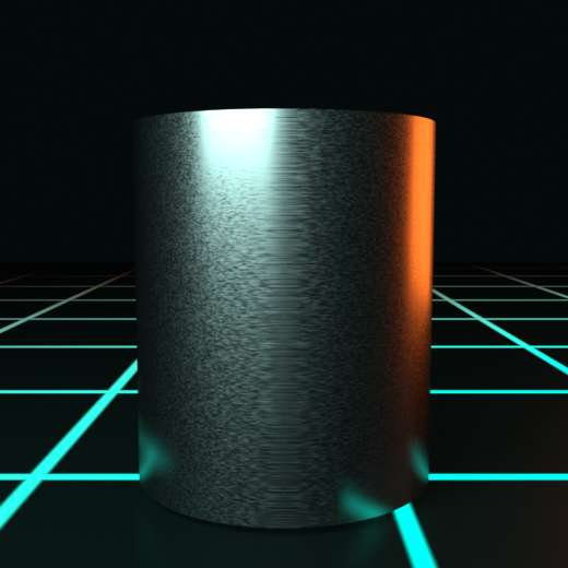 Metallic Turntable rendered in Blender 5.2, Signal Dusk