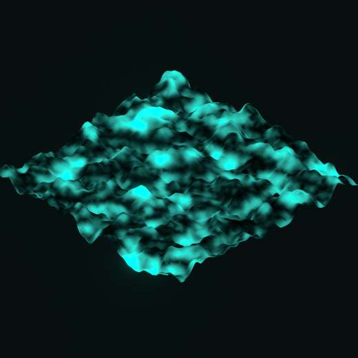 Noise Field rendered in Blender 5.2, Signal Dusk