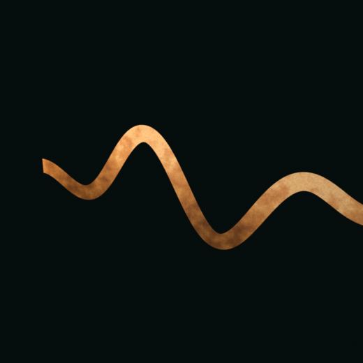 Ribbon Flow rendered in Blender 5.2, Signal Dusk