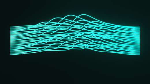 Stacked Ridges rendered in Blender 5.2, Signal Dusk