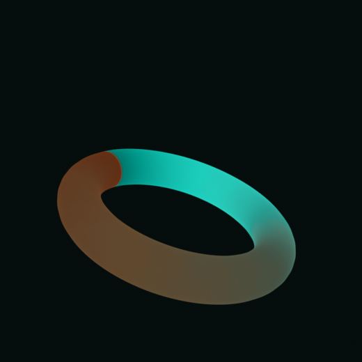 Torus Spin rendered in Blender 5.2, Signal Dusk